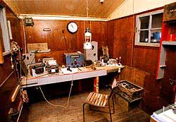 Recreated radio room at Pt Lockroy