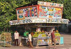Colurful Roadside Juice Vendor