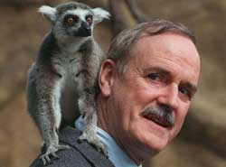 Cleese and Ring Tailed Lemur (c)AP